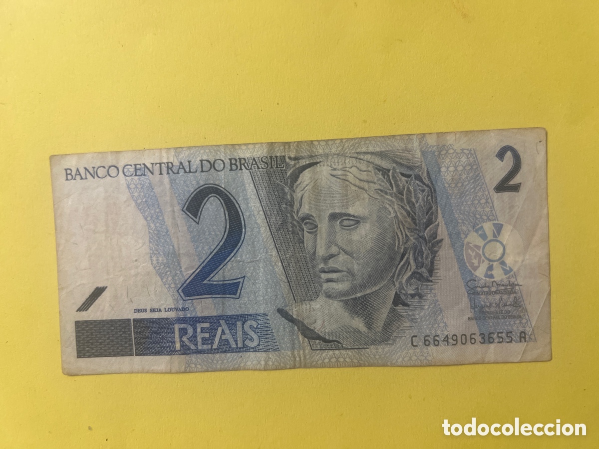 Billetes extranjeros: A61. BRASIL - BILLETE DE 2 REAIS