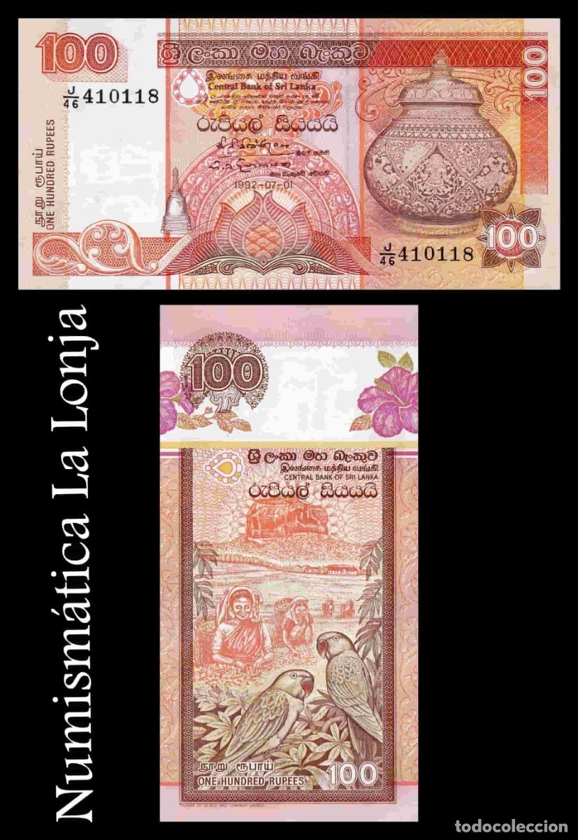 Billetes extranjeros: Sri Lanka 100 Rupees 1992 Pick 105c Sc Unc