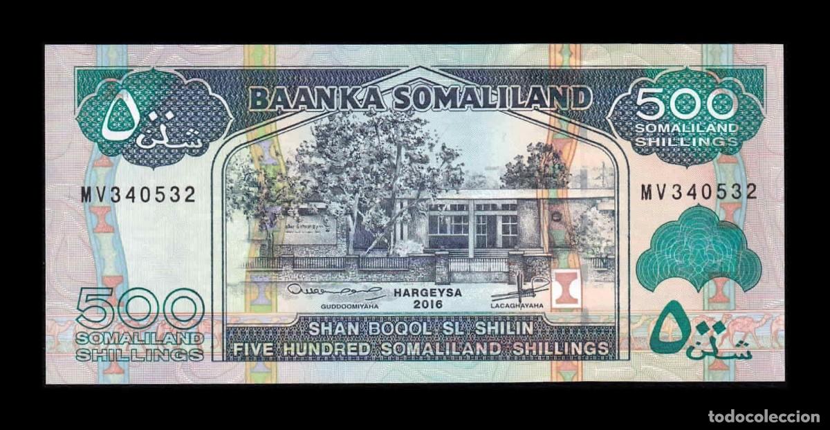 Billetes extranjeros: Somalilandia 500 Chelines 2016 Pick 6i Sc Unc