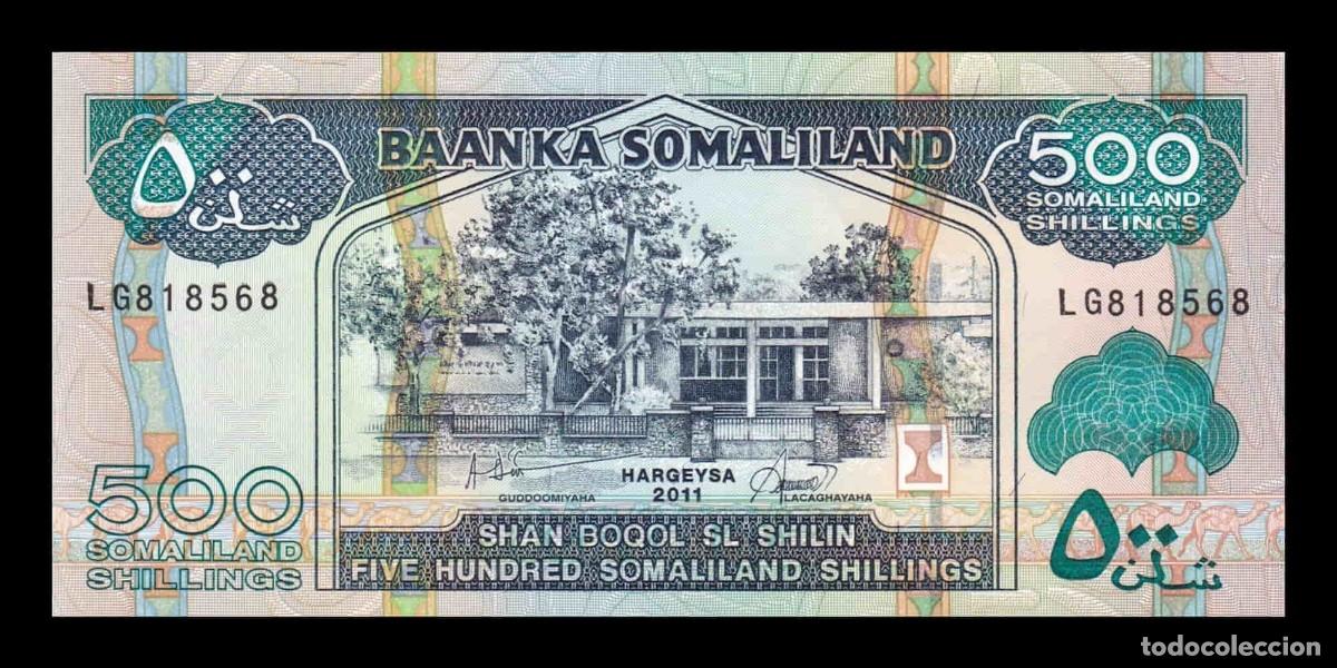 Billetes extranjeros: Somalilandia 500 Chelines 2011 Pick 6h Sc Unc