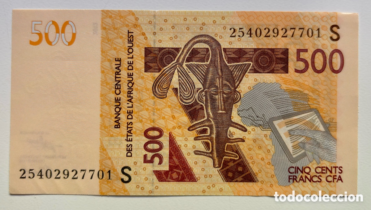 Billetes extranjeros: Billete ESTADOS AFRICA OCCIDENTAL 500 Francos 2012 (2025) S (GUINEA BISSAU) SC. CFA