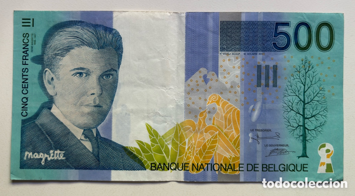 Billetes extranjeros: Billete B&Eacute;LGICA 500 Francos (1998) Francs