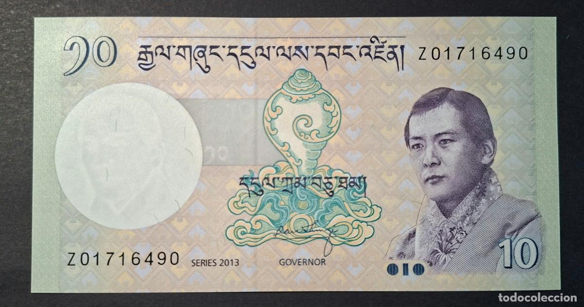 Billetes extranjeros: BHUTAN 10 NGULTRUM 2013 REPOSICI&Oacute;N PREFIJO &rdquo;Z&rdquo; P-29br SC