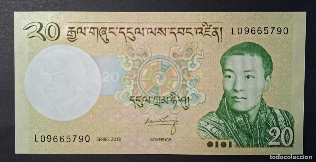 Billetes extranjeros: BHUTAN 20 NGULTRUM 2013 P-30b SC