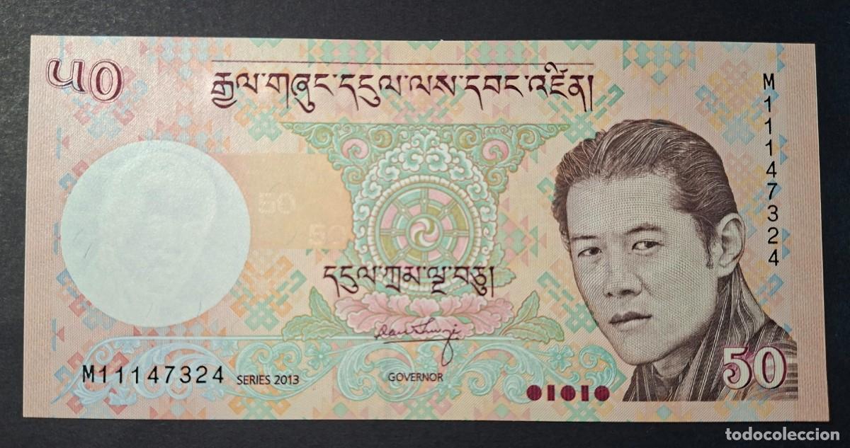 Billetes extranjeros: BHUTAN 50 NGULTRUM 2013 P-31b SC