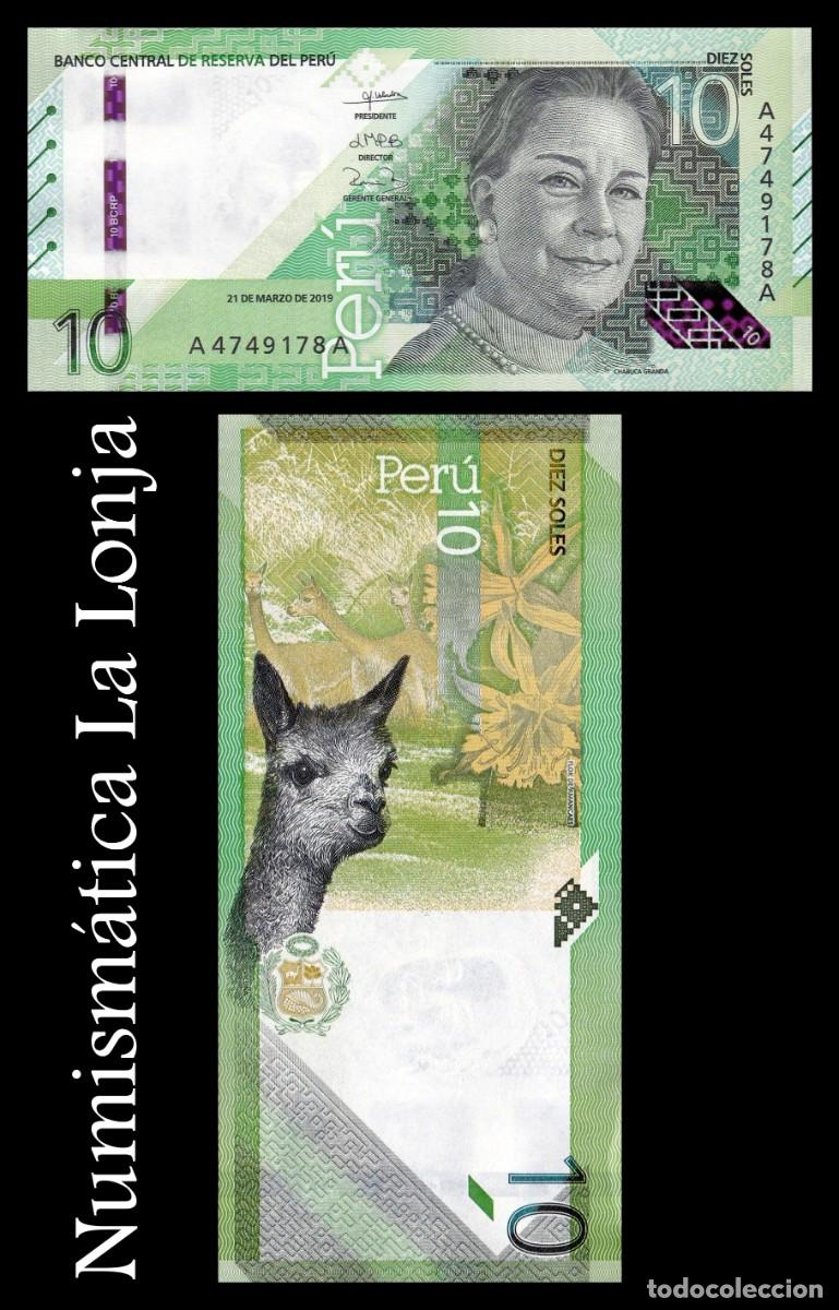 Billetes extranjeros: Per&uacute; 10 Soles Chabuca Granda 2019 Pick 196a Sc Unc