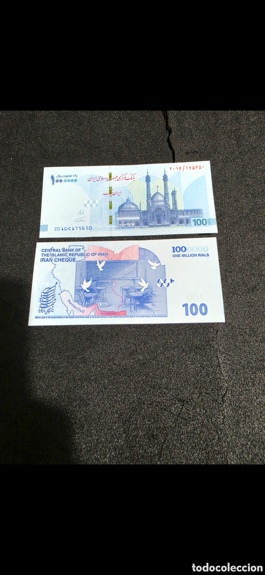 Billetes extranjeros: 1miljon P170A Iran UNC 1pcs