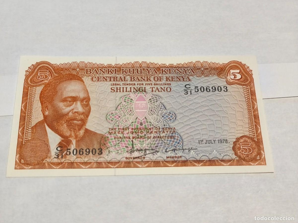Billetes extranjeros: Kenya 5Shilling 1978 UNC. - Foto 1
