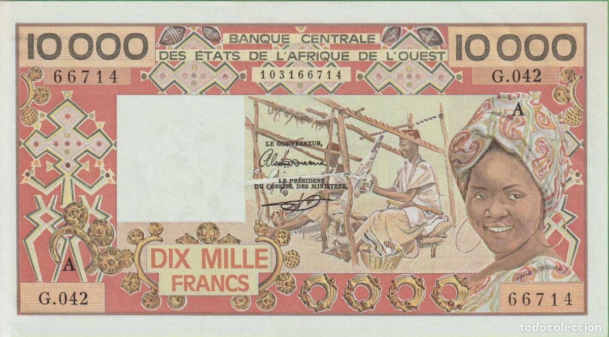 Billetes extranjeros: BILLETES - WEST AFRICAN STATES (COSTA DE MARFIL) 10.000 FRANCS 1977/92 - PICK-109Ai (SC)