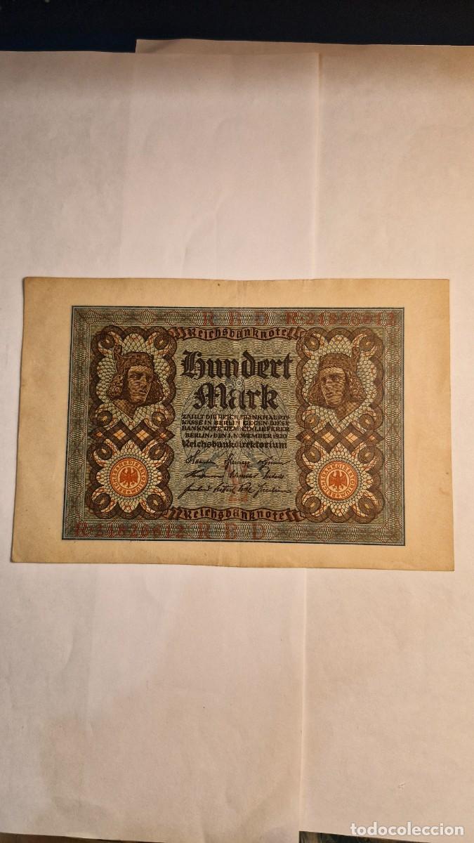 Billetes extranjeros: Billete 100 Mark Alemania 1920
