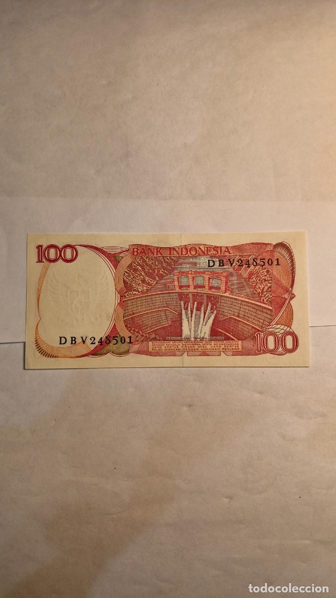 Billetes extranjeros: Billete 100 Rupiah Indonesia 1984 - Foto 2