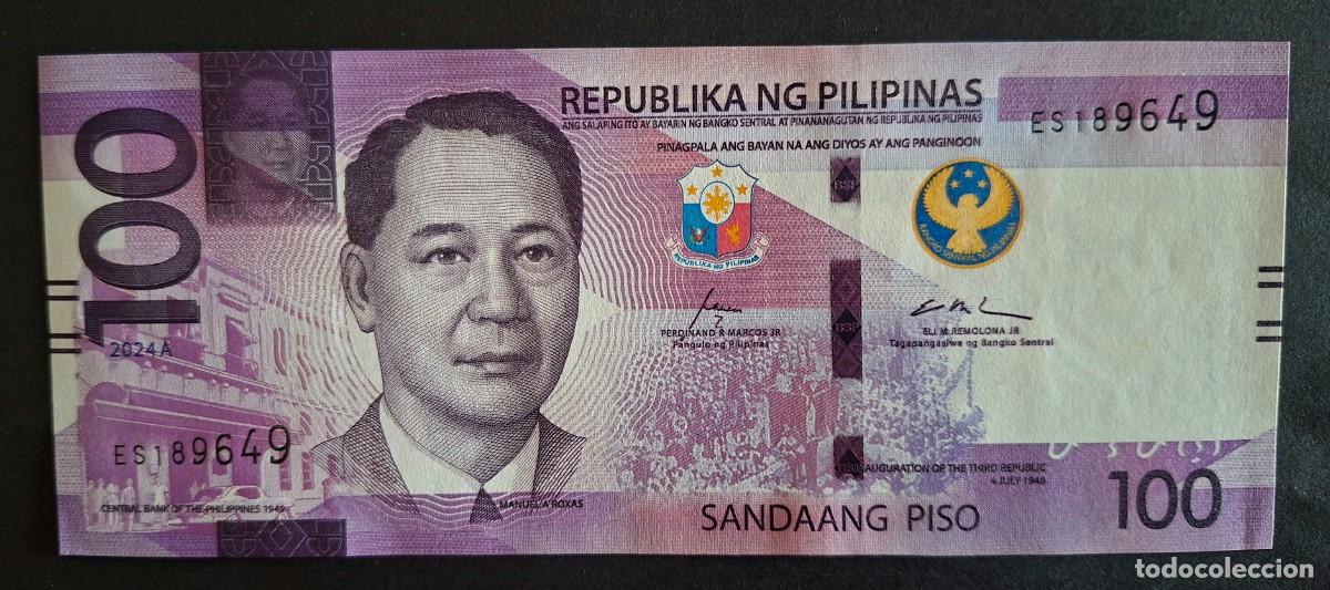 Billetes extranjeros: FILIPINAS 100 PISO 2024 P-232Ac.1 SC