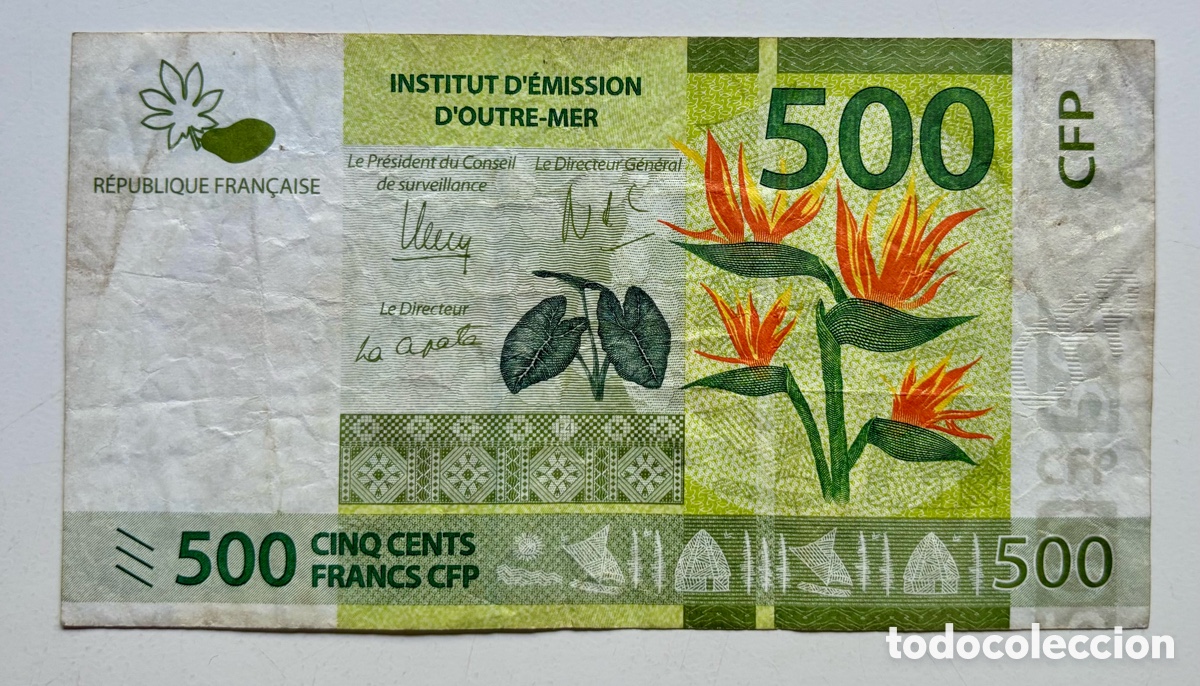 Billetes extranjeros: Billete ULTRAMAR. TERRITORIOS FRANCESES DEL PACIFICO 500 Francos (2014) CFP