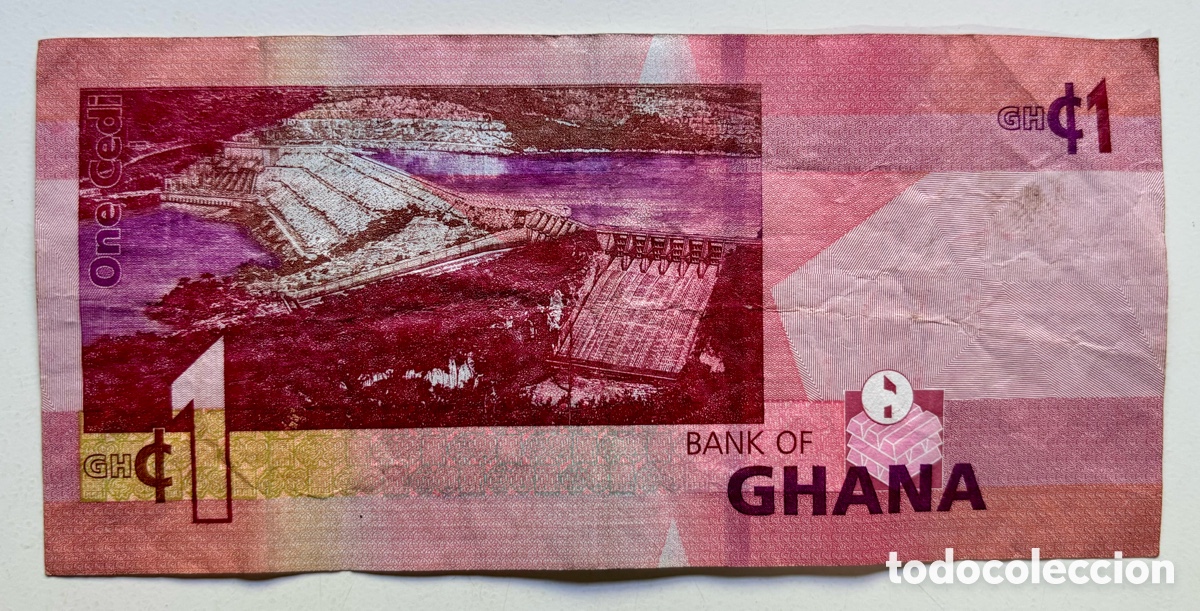Billetes extranjeros: Billete GHANA 1 Cedi 2019 - Foto 2