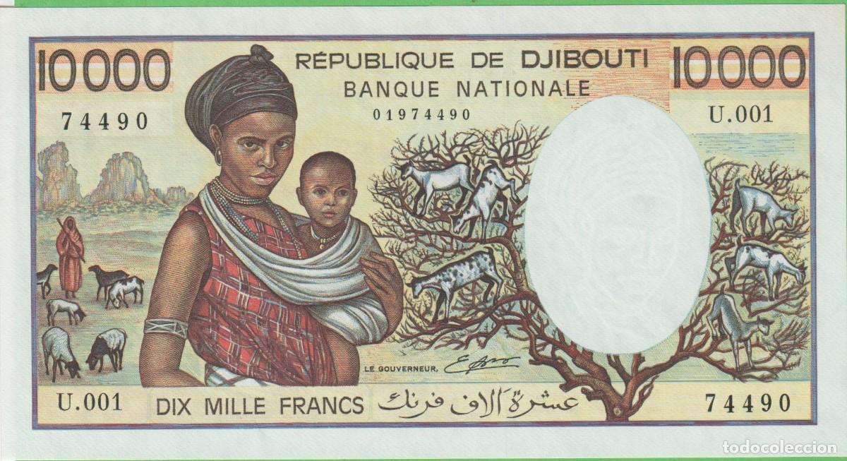 Billetes extranjeros: BILLETES - DJIBOUTI - 10000 FRANCS (1984) - SERIE U.001 - PICK-39b (SC)