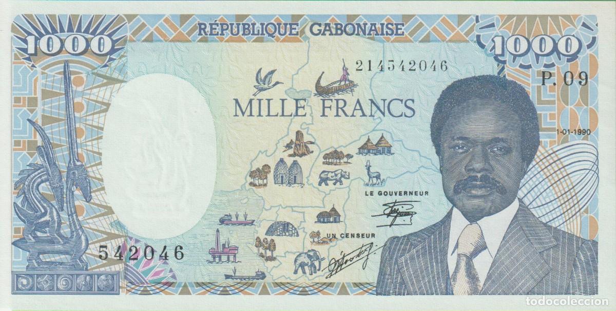 Billetes extranjeros: BILLETES - REPUBLIQUE GABONAISE (GABON) - 1000 FRANCS 1-01-1990 - PICK-10a - (SC)