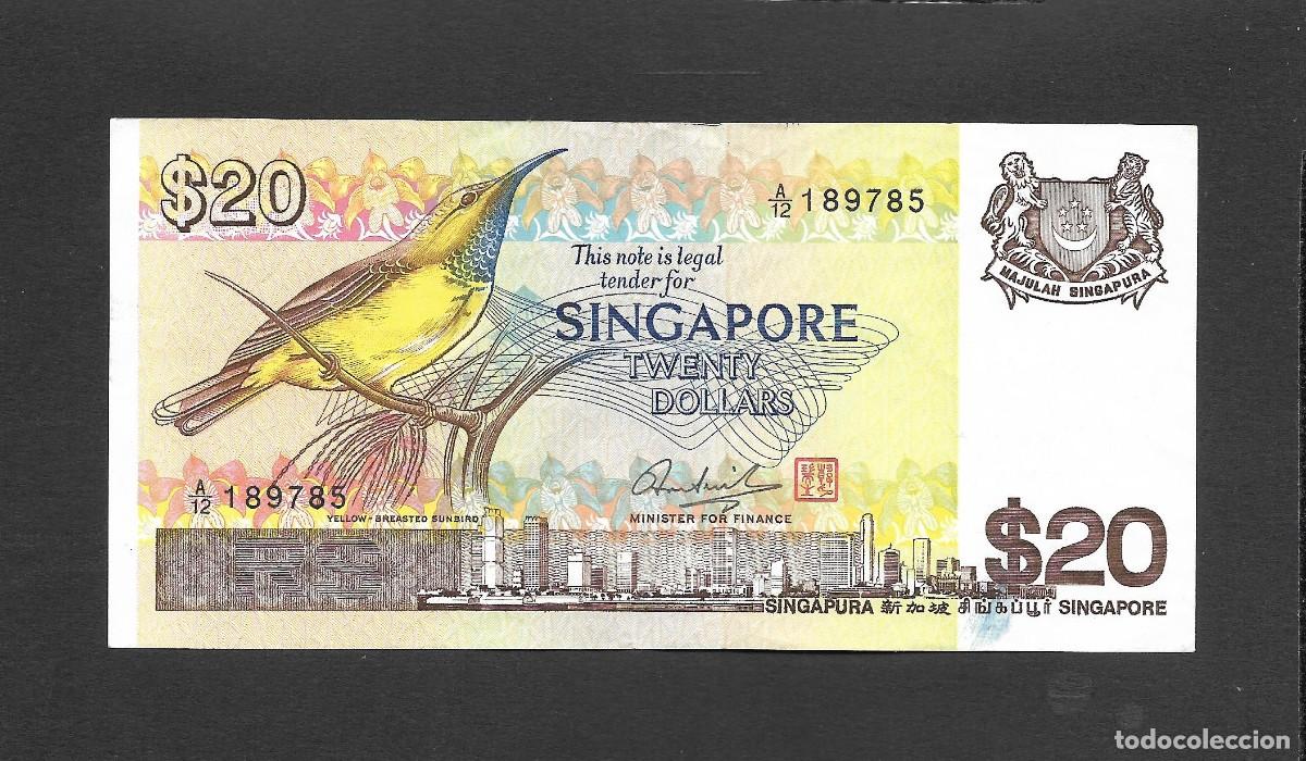 Billetes extranjeros: SINGAPUR / SINGAPORE 20 DOLLARS ND ( 1979 ) MBC+