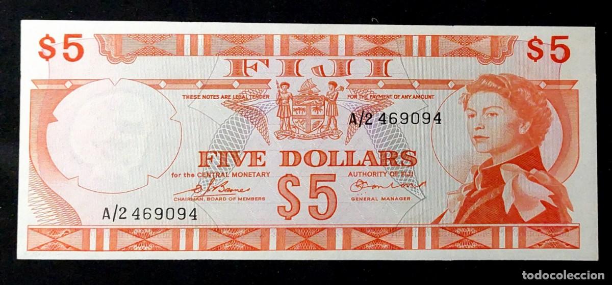 Billetes extranjeros: BILLETE DE 5 DOLARES ( FIJI ) 1971 PK 73C.UNC/PLANCHA