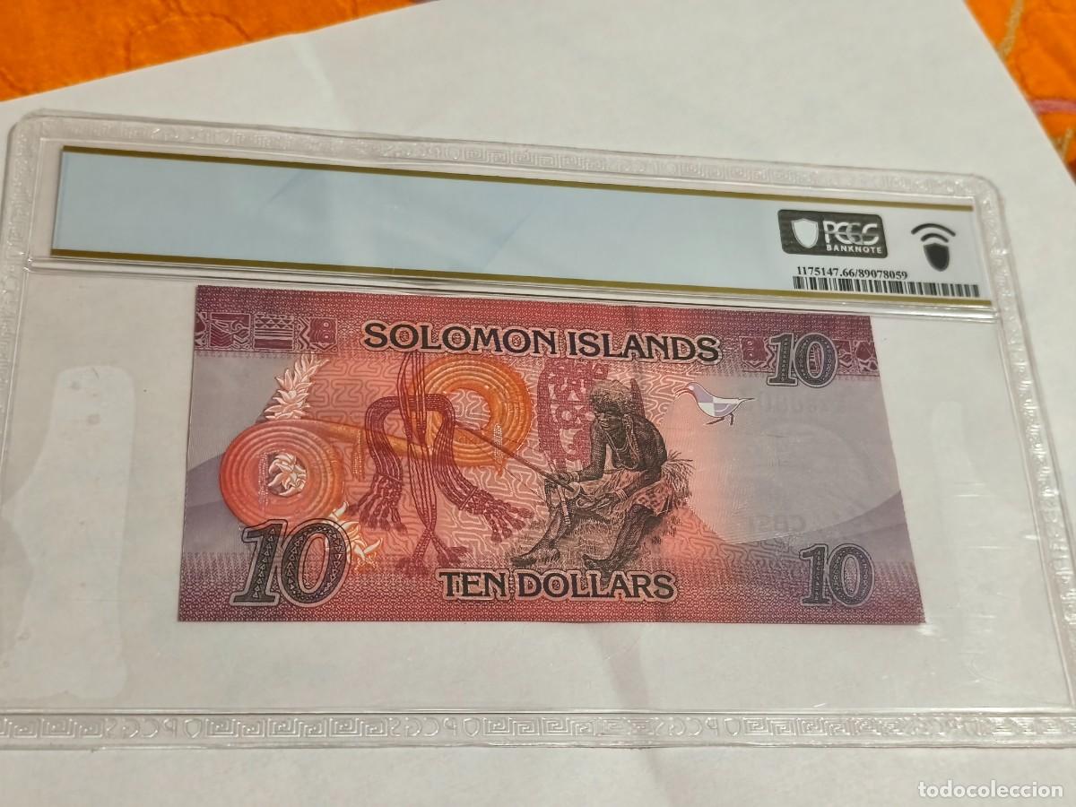 Billetes extranjeros: Solomon island 10dollars 2017 PCGS-66 - Foto 2