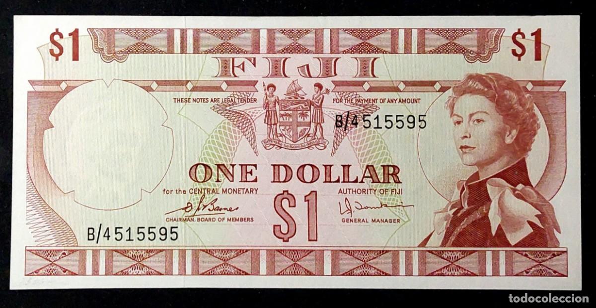 Billetes extranjeros: BILLETE DE I DOLLAR ( FIJI ) DE 1971 PK 74A UNC/ PLANCHA