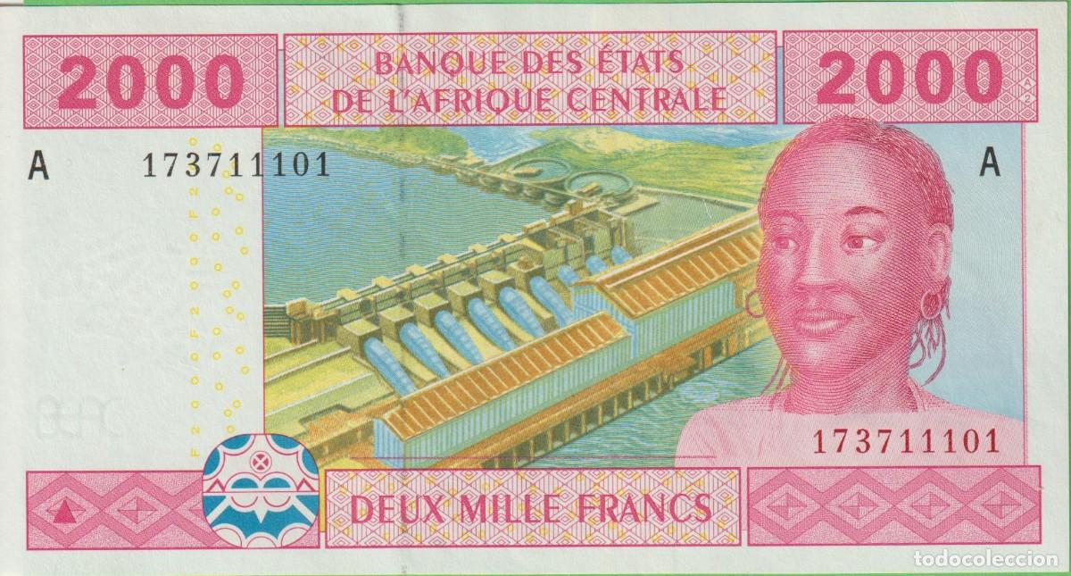 Billetes extranjeros: BILLETES - CENTRAL AFRICAN - (GABON) 2000 FRANCS 2002 - PICK-408Aa (SC)