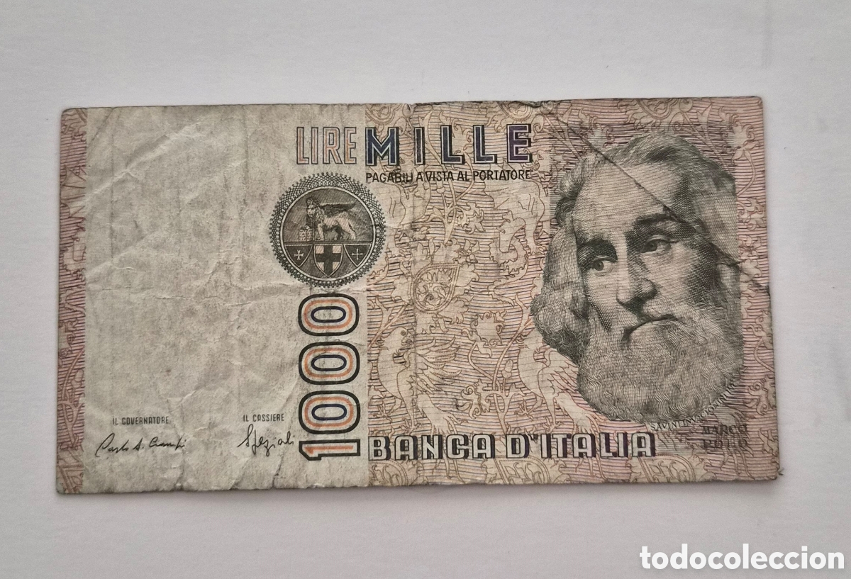 Billetes extranjeros: Billete de Italia &ndash; 1.000 liras 1982 &ndash; Marco Polo &ndash; Banco de Italia