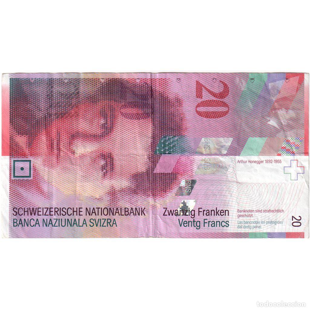 Billetes extranjeros: [#1234902] Suiza, 20 Franken, MBC