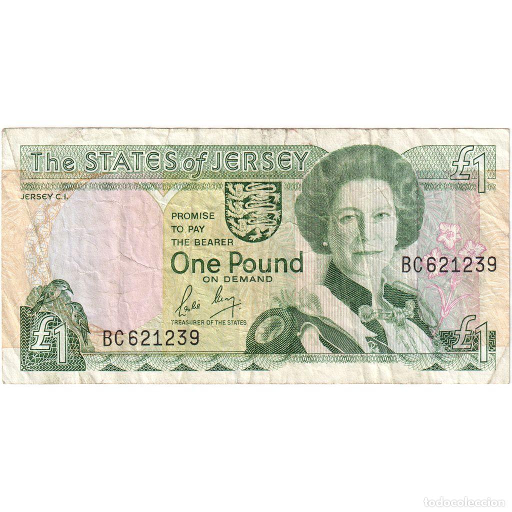 Billetes extranjeros: [#1234908] Billete, 1 Pound, Jersey, KM:26a, BC