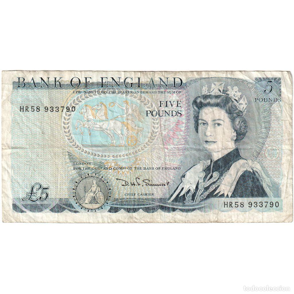 Billetes extranjeros: [#1234914] Billete, 5 Pounds, Undated (1973-80), Gran Breta&ntilde;a, KM:378c, Undated, BC
