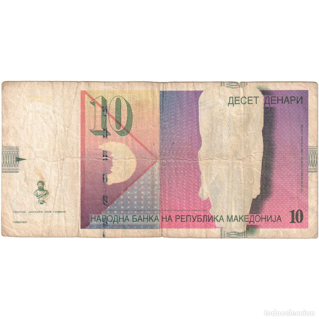 International Banknotes: [#1234955] Billete, 10 Denari, 2008, Macedonia, KM:14g, BC