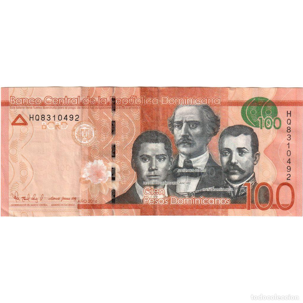 International Banknotes: [#1234923] Rep&uacute;blica Dominicana, 100 Pesos Dominicanos, MBC+