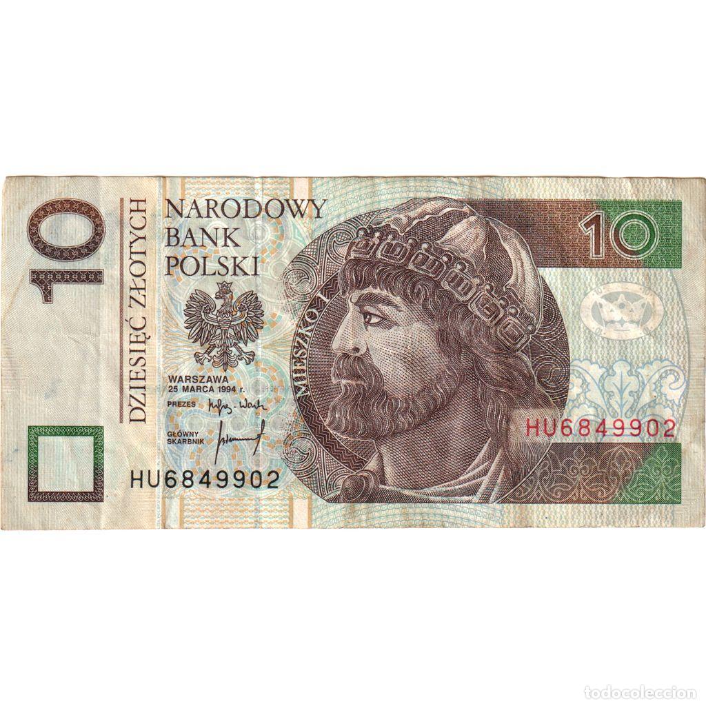 International Banknotes: [#1234932] Billete, 10 Zlotych, 1994, Polonia, 1994-03-25, KM:173a, MBC
