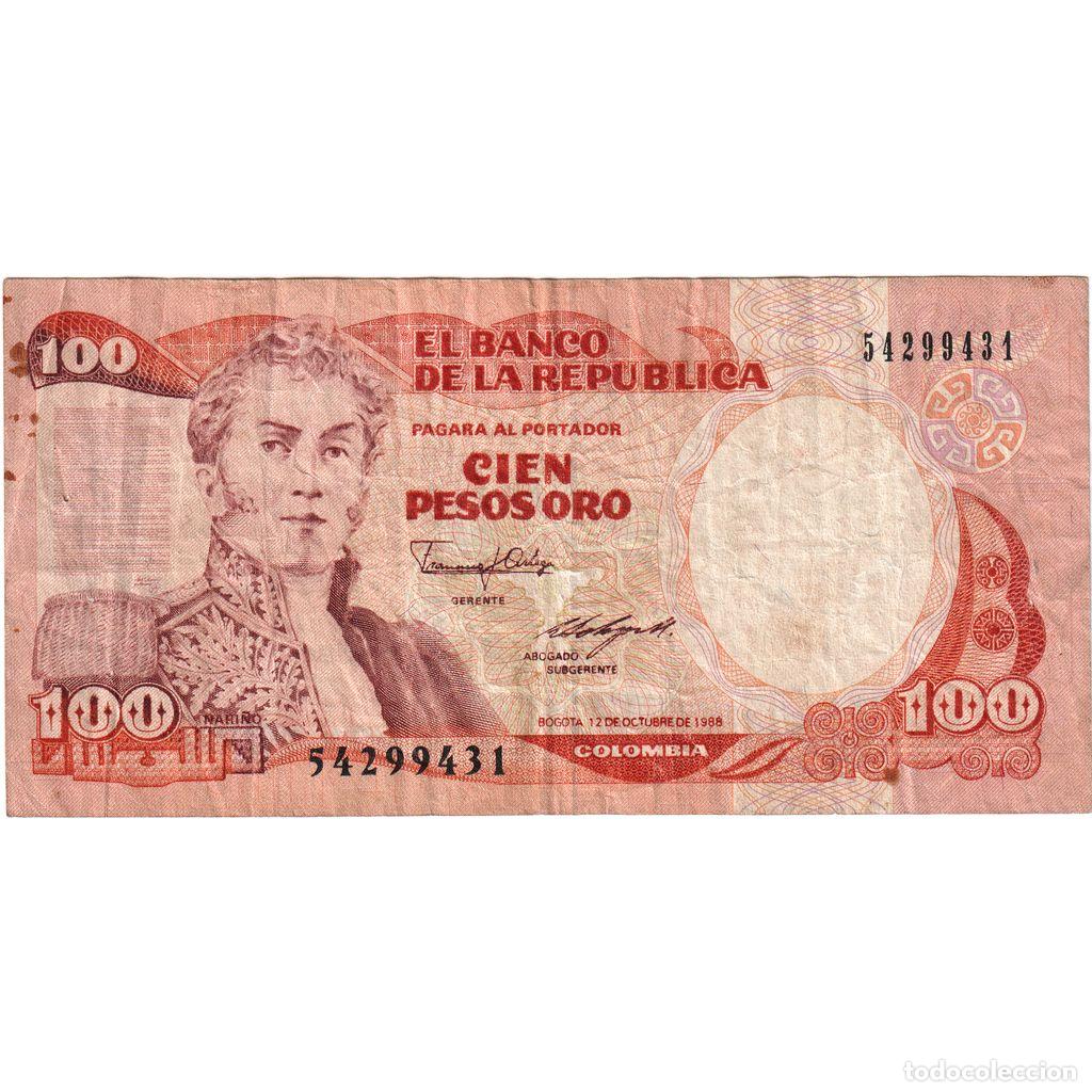 International Banknotes: [#1234960] Colombia, 100 Pesos Oro, 1988-10-12, BC