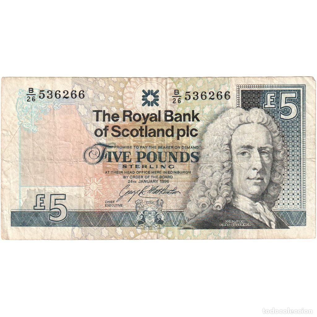 Billetes extranjeros: [#1234934] Escocia, 5 Pounds, 1997-03-26, BC+