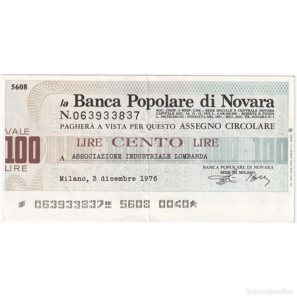 Billetes extranjeros: [#1234977] Billete, 100 Lire, 1976, Italia, 1976-12-03, Novara, UNC