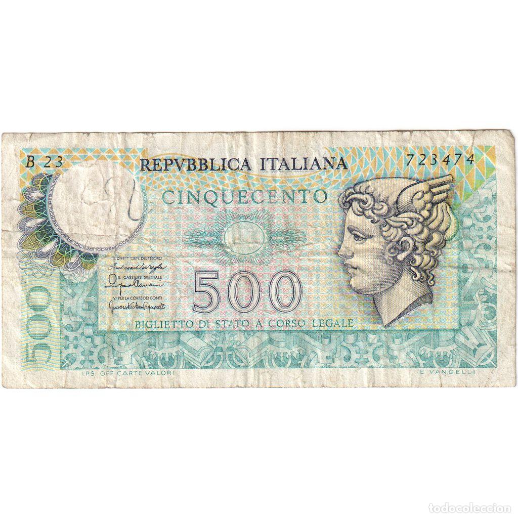Billetes extranjeros: [#1234951] Billete, 500 Lire, 1976, Italia, 1976-12-20, BC