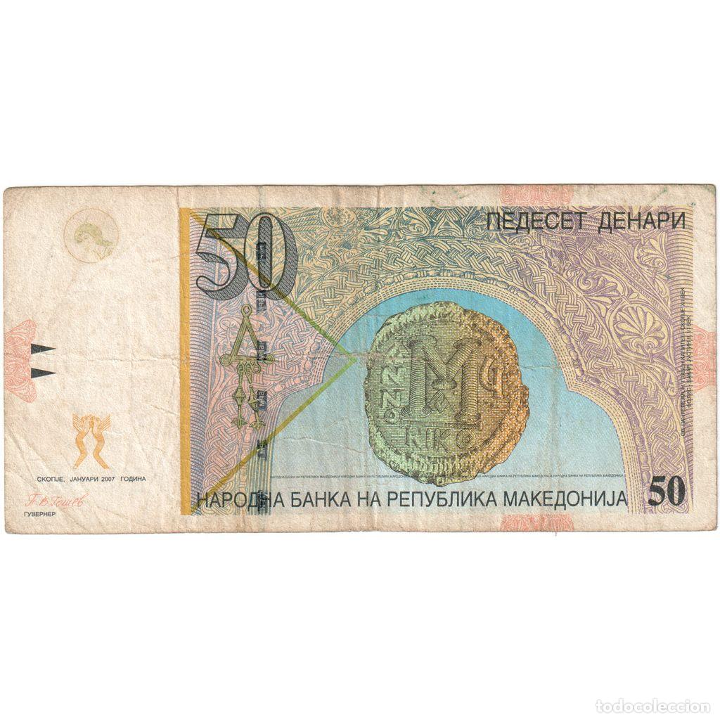Billetes extranjeros: [#1235033] Macedonia, 50 Denari, BC+ - Foto 2