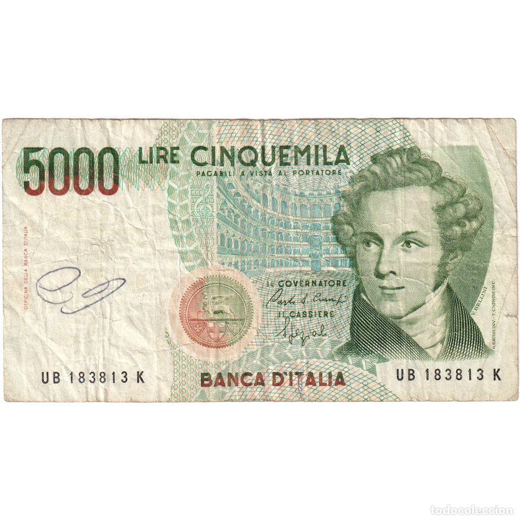 Billetes extranjeros: [#1235077] Billete, 5000 Lire, Italia, 1985-01-04, KM:111c, BC