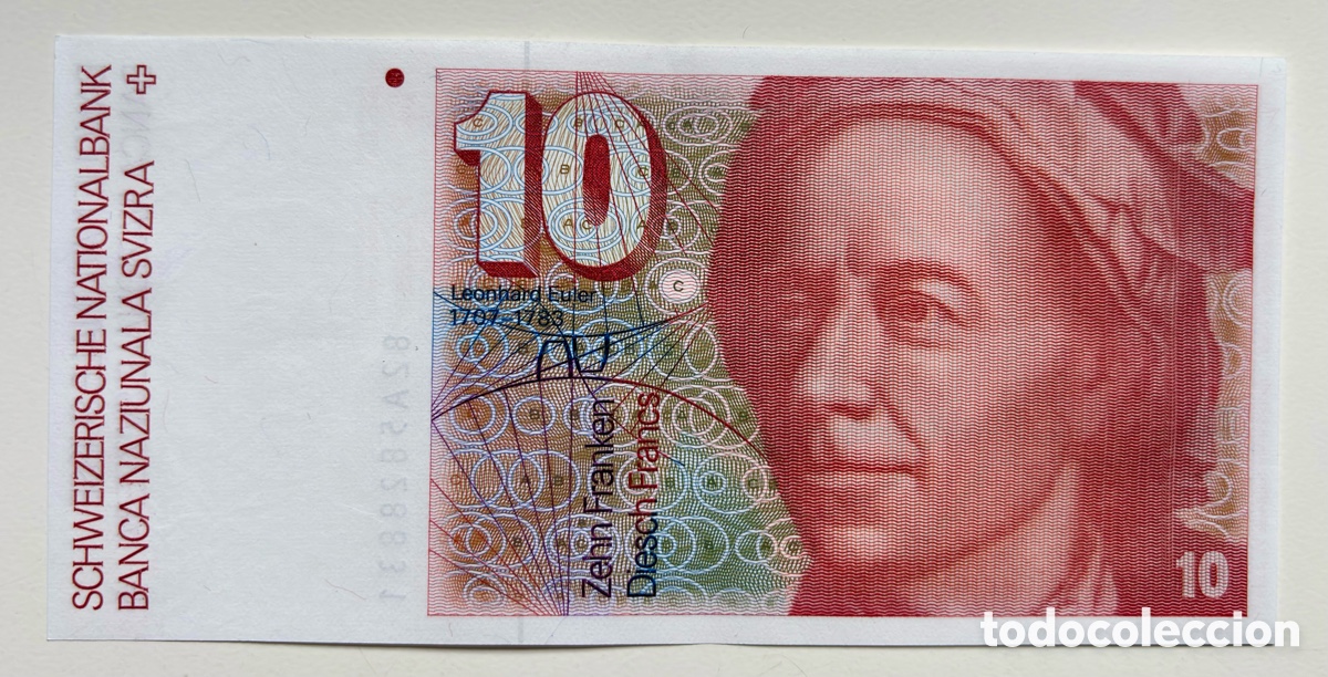 Billetes extranjeros: Billete SUIZA 10 Francos (1982) EBC+