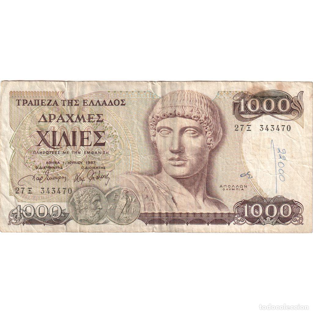 Billetes extranjeros: [#1235104] Grecia, 1000 Drachmaes, 1987-07-01, BC