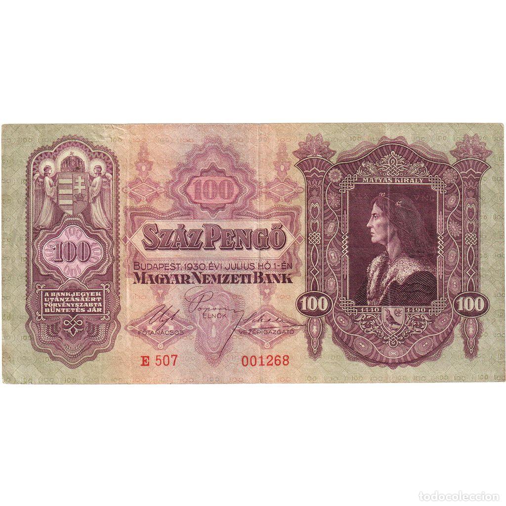 Billetes extranjeros: [#1235109] Billete, 100 Peng&ouml;, 1930, Hungr&iacute;a, KM:98, MBC