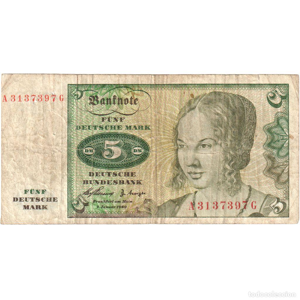 Billetes extranjeros: [#1234897] ALEMANIA - REP&Uacute;BLICA FEDERAL, 20 Deutsche Mark, 1960-01-02, BC