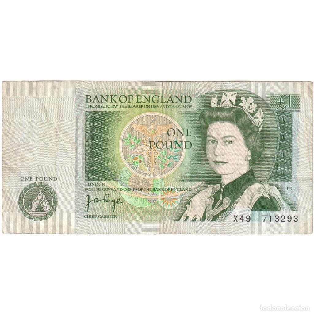 Billetes extranjeros: [#1234903] Billete, 1 Pound, 1981, Gran Breta&ntilde;a, KM:377b, 1981-1984, MBC