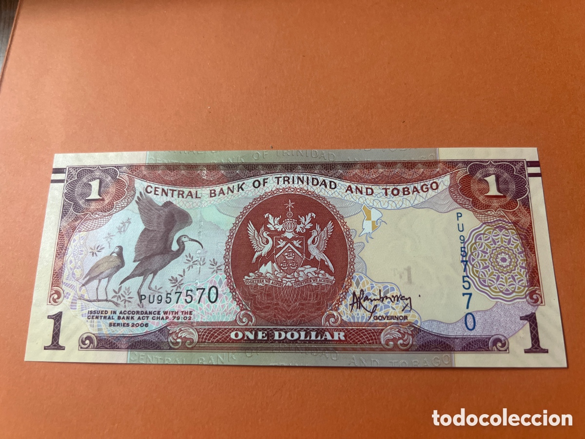 Billetes extranjeros: A117. TRINIDAD Y TOBAGO BILLETE DE 1 DOLLAR DEL 2006
