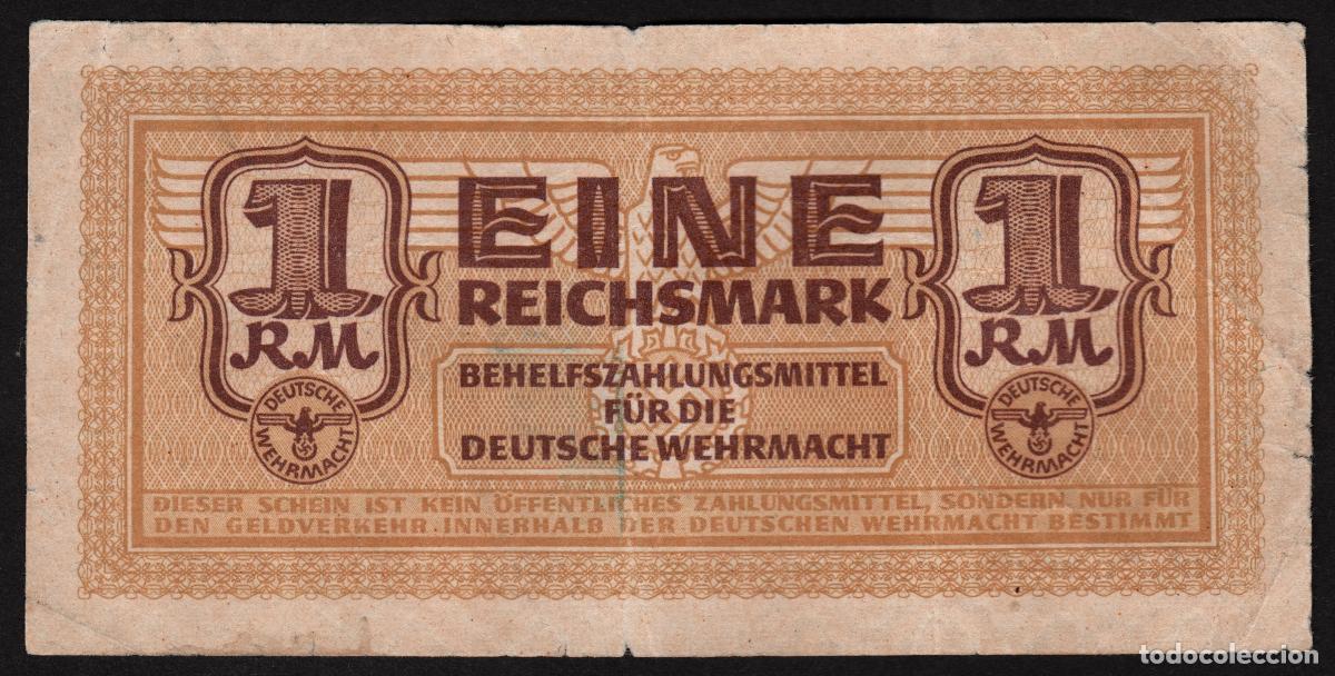 Notas Internacionais: ALEMANIA. III Reich. 1 reichsmark (1942). II G.M. Pick M39. Unifaz.