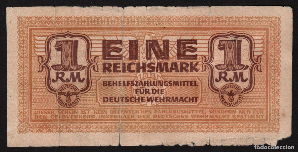 Notas Internacionais: ALEMANIA. III Reich. 1 reichsmark (1942). II G.M. Pick M39. Unifaz.