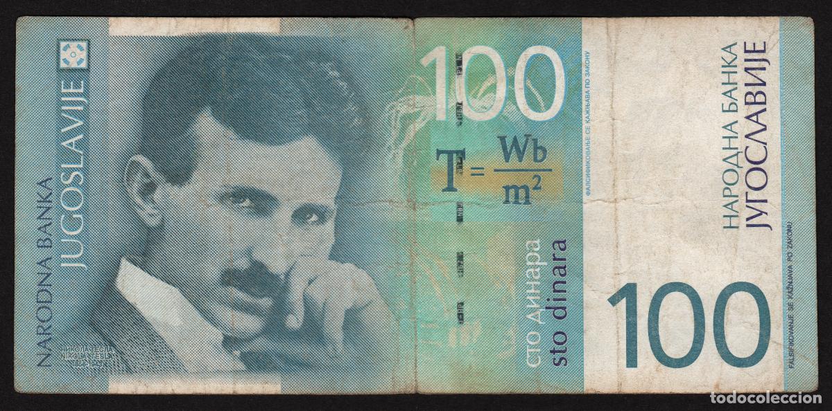 Notas Internacionais: YUGOSLAVIA. 100 dinara 2000. Pick 156.