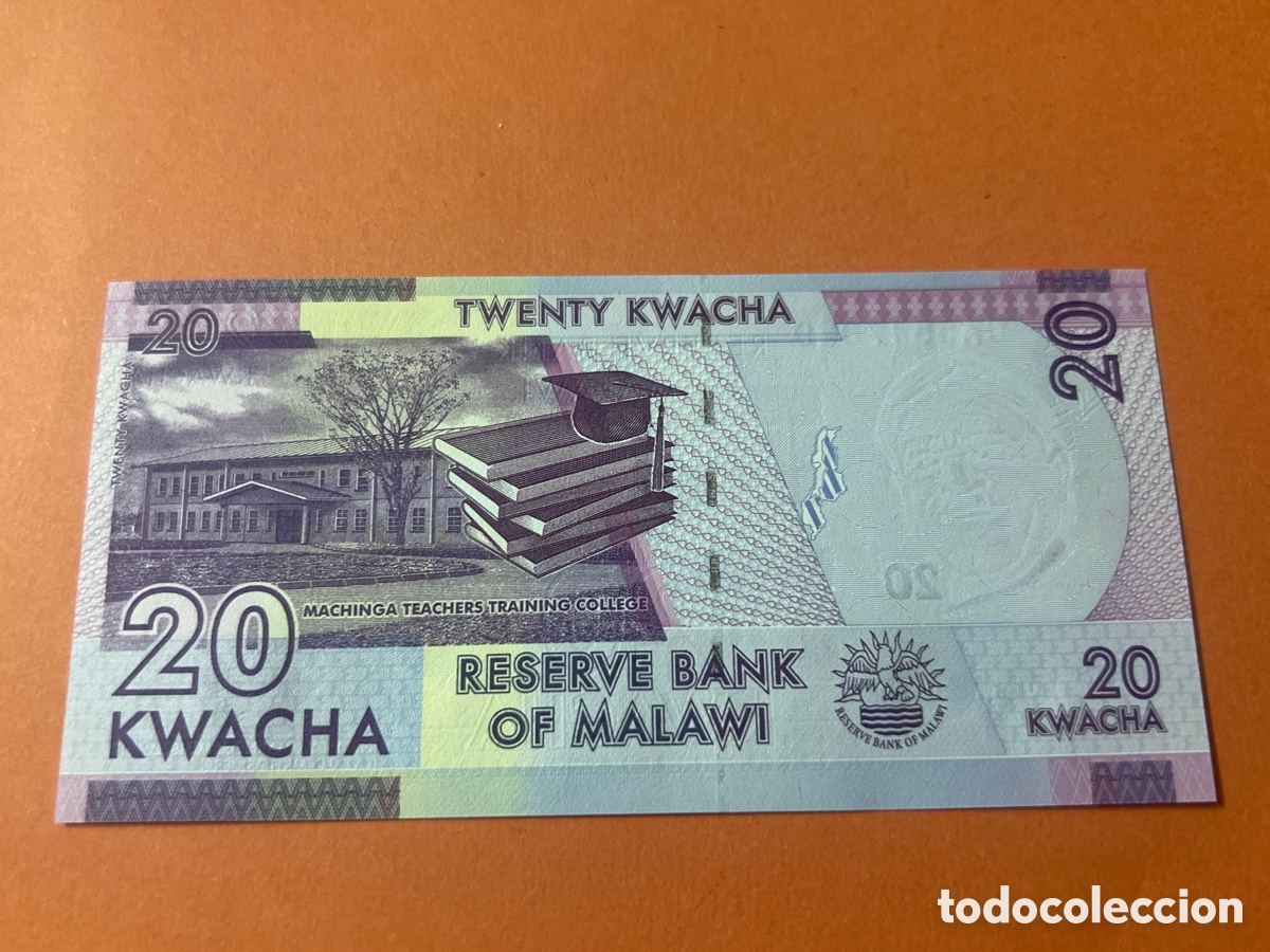 Billetes extranjeros: A131. Malawi 20 Kwacha 2020 - Foto 2