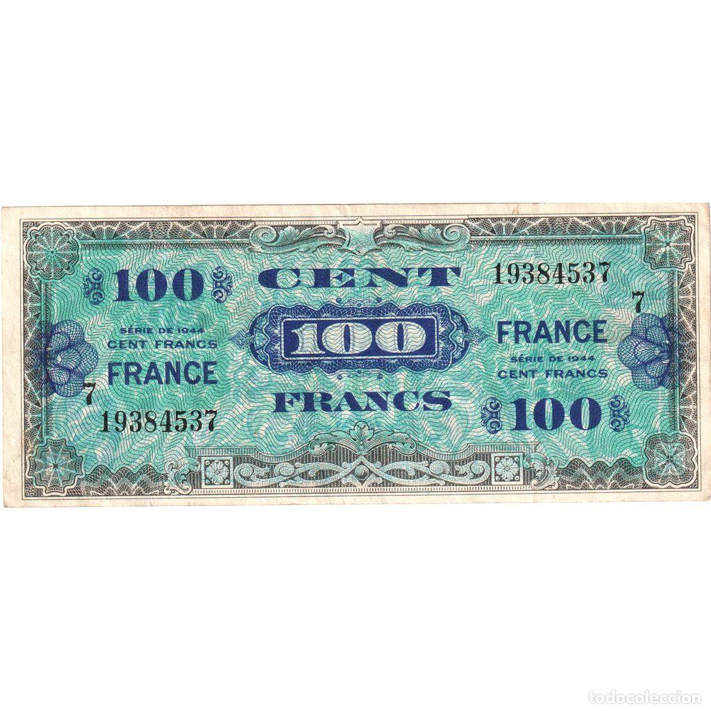 Billetes extranjeros: [#1235134] Francia, 100 Francs, 1945 Verso France, 19384537, MBC+