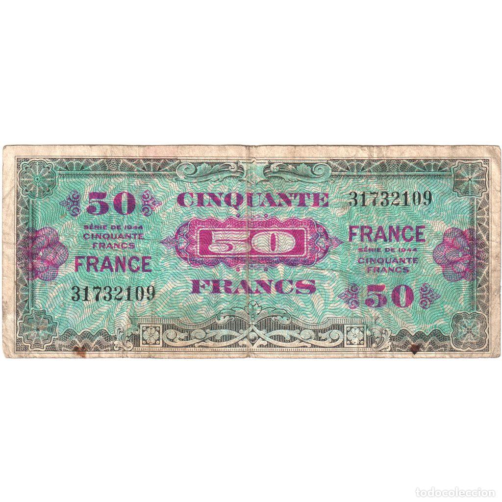Billetes extranjeros: [#1235133] Francia, 50 Francs, 1945 Verso France, 31732109, BC